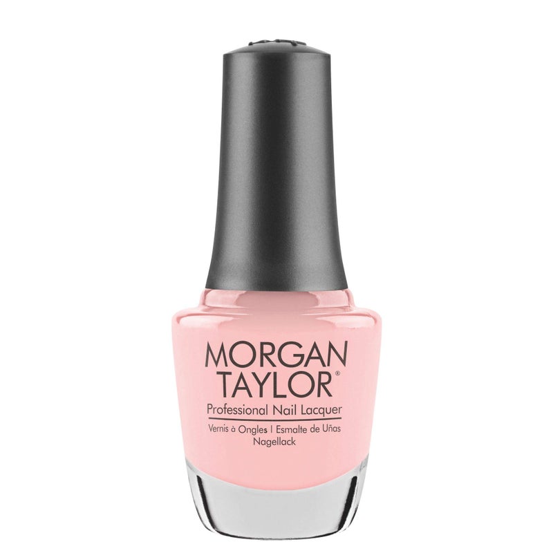 Morgan Taylor Nail Lacquer (All About The Pout) Light Pink Professional Lacquer, Vibrant, Chip-Resistant, Fast-Drying, Long-Lasting, High-Shine, Perfect for Manicures & Pedicure, 0.5 ounce. - Image 1